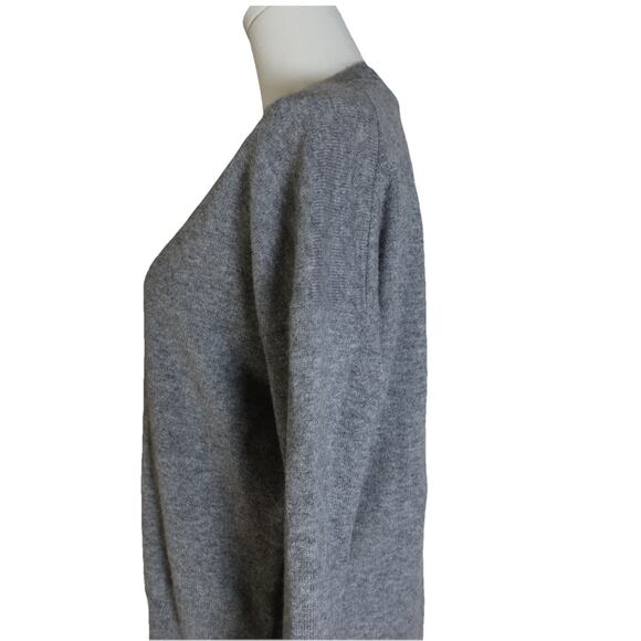 Theory Karenia V-Neck Cashmere Sweater In Gray Size S - Picture 5 of 14